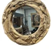 Ronde Wortel Teak Spiegel