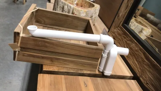 Ruimtebesparende sifonset