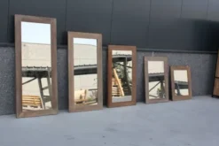 Rustiek teakhouten spiegels diverse maten