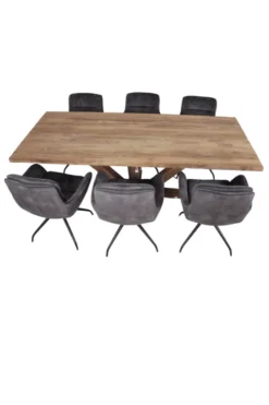 Ruwe stoere eettafel 220 cm