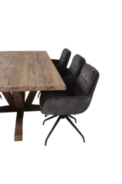 Ruwe stoere eettafel 220 cm
