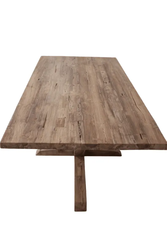 Ruwe stoere eettafel 220 cm
