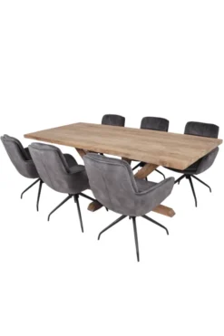 Ruwe stoere eettafel 220 cm