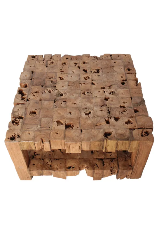 Salontafel met blokjes