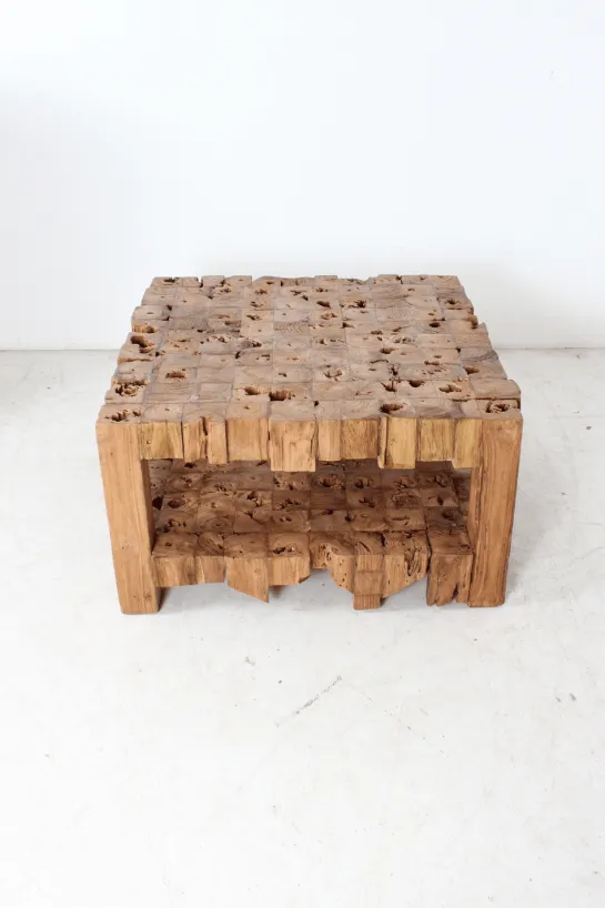 Salontafel met blokjes