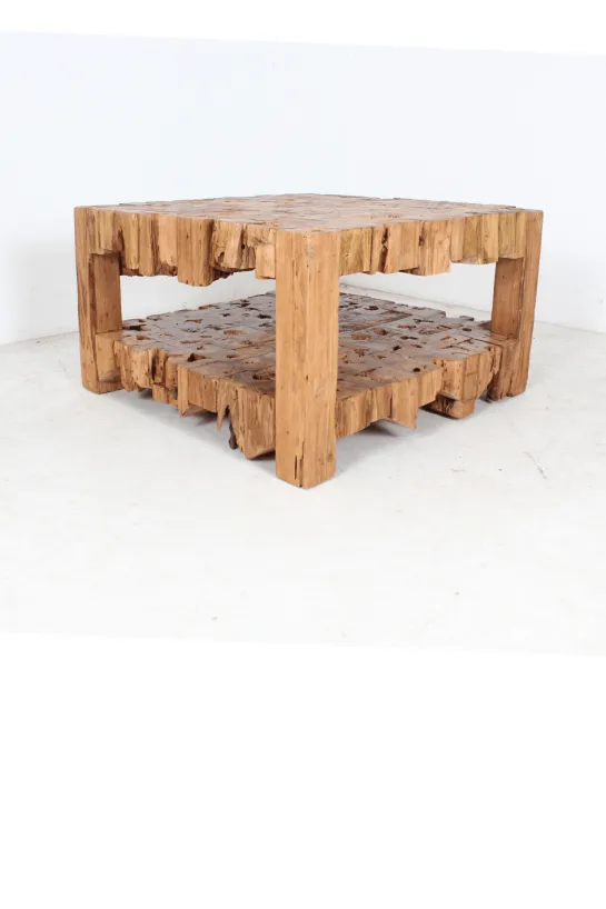 Salontafel met blokjes