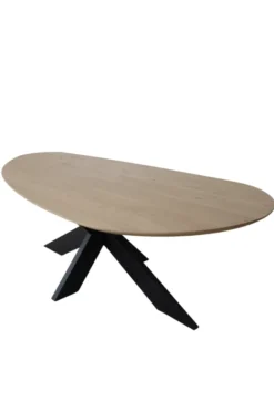 Scandinavisch organische vorm eiken eettafel 270 cm