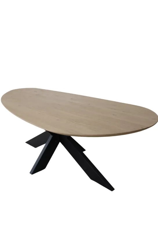 Scandinavisch organische vorm eiken eettafel 270 cm