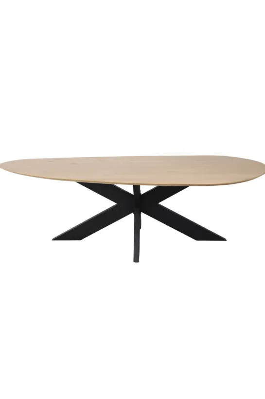 Scandinavisch organische vorm eiken eettafel 270 cm
