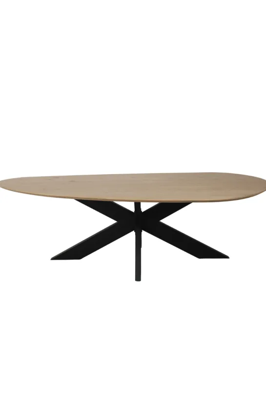 Scandinavisch organische vorm eiken eettafel 270 cm