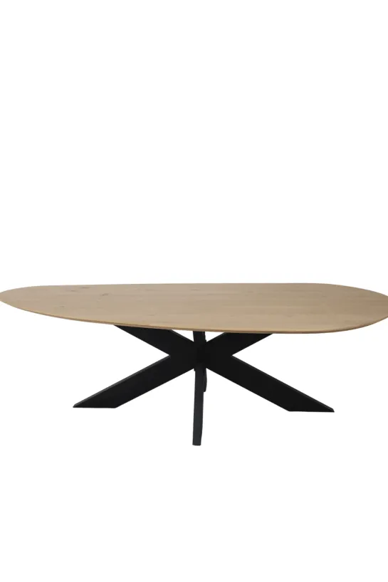Scandinavisch organische vorm eiken eettafel 270 cm