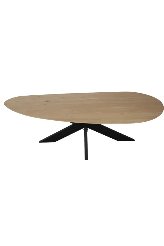 Scandinavisch organische vorm eiken eettafel 270 cm