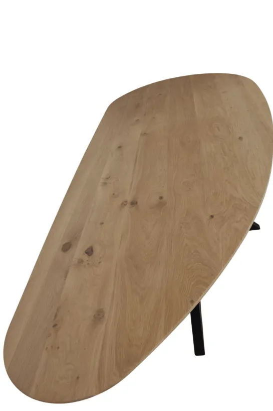 Scandinavisch organische vorm eiken eettafel 270 cm