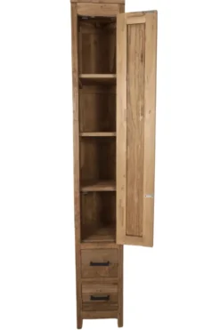 Smalle hoge badkamer kast