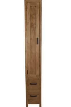 Smalle teakhouten badkamer kast 30x40x200 cm