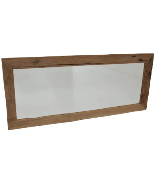 Spiegel gemaakt van grof teak 160cm