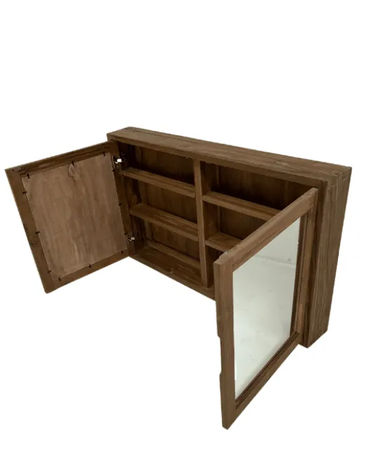 Spiegelkast gerecycled teakhout