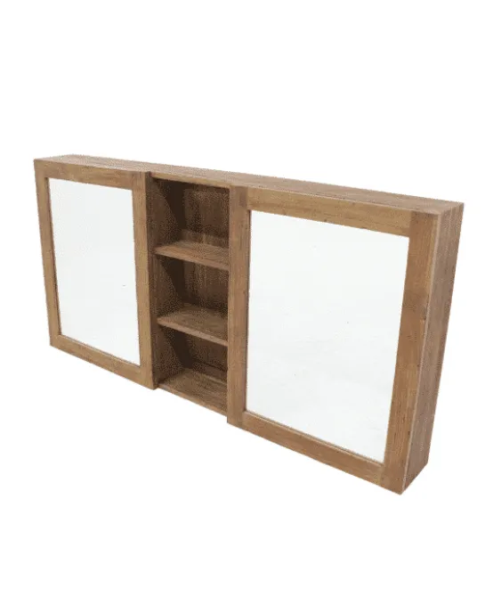 Spiegelkast gerecycled teakhout