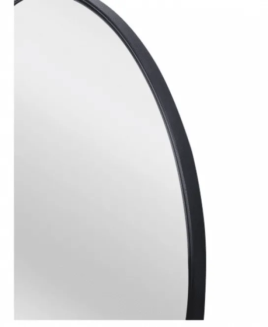spiegel rond – 65 x 65 cm – zwart