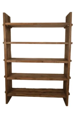 Stoer boekenrek oud hout