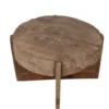 Stoere ronde bijzettafel
