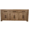 Stoer robuust dressoir teak hout 200 cm