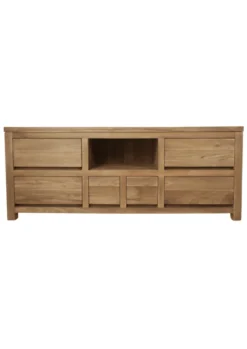 Strak teak houten tv meubel