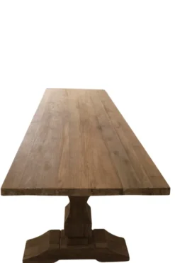 Teak eettafel 300cm met kasteel poten