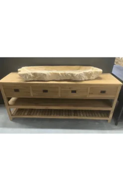 Teak groot badkamermeubel 2 meter