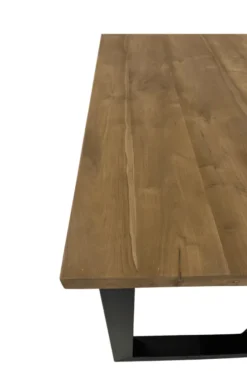 Teak houten bartafel met metalen poten