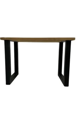 Teak houten bartafel met metalen poten