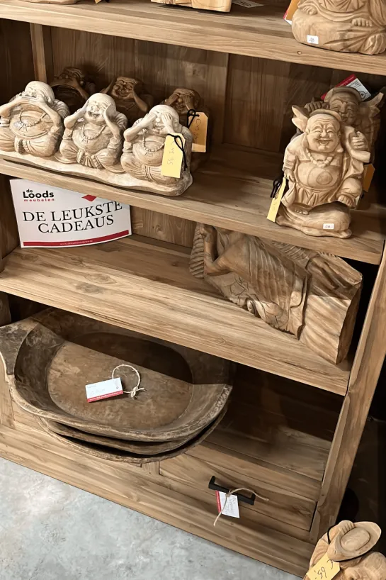 Teakhouten Boekenkast