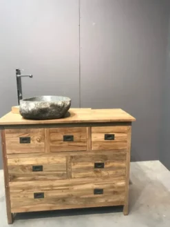 Teakhouten commode
