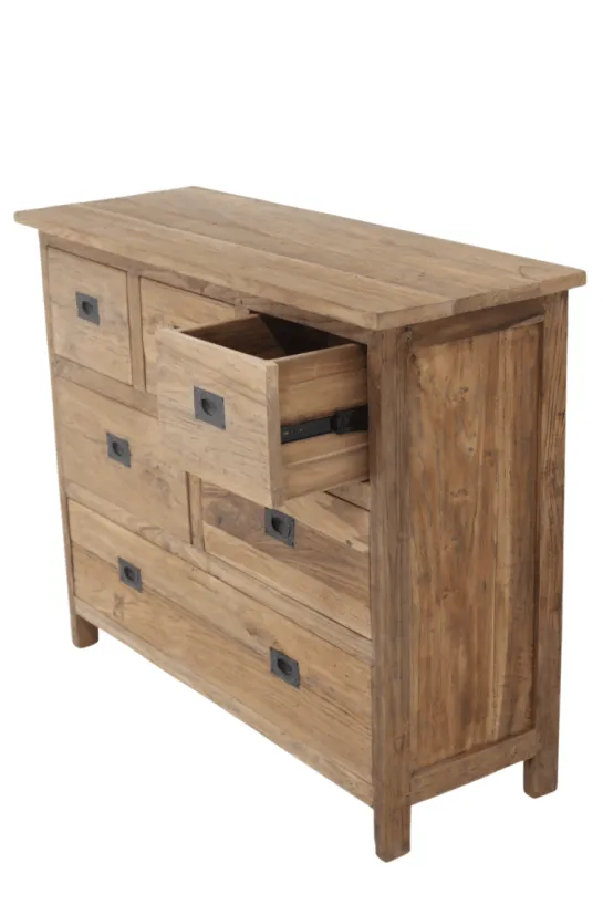 Teakhouten commode