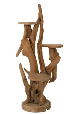Teak Houten Display Etagère 60x60x120 cm