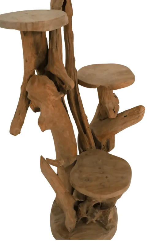 Teak Houten Display Etagère 60x60x120 cm