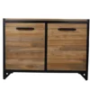 Teakhouten Dressoir of Badkamermeubel met Metalen Details – 120 cm