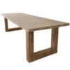 Teak houten eettafel met U poten