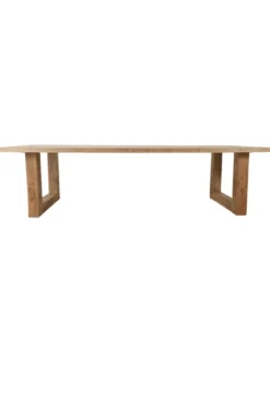 Teak houten eettafel met U poten