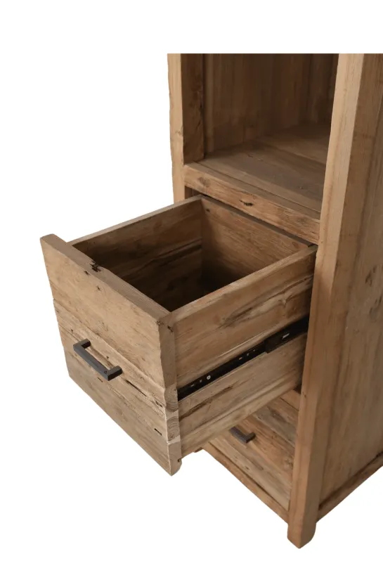 Teakhouten full wood kolomkast