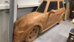 Teakhouten halve MINI