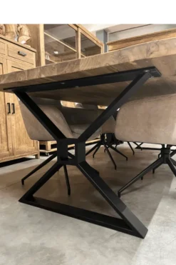 Teakhouten Landelijke Eettafel – 300 cm