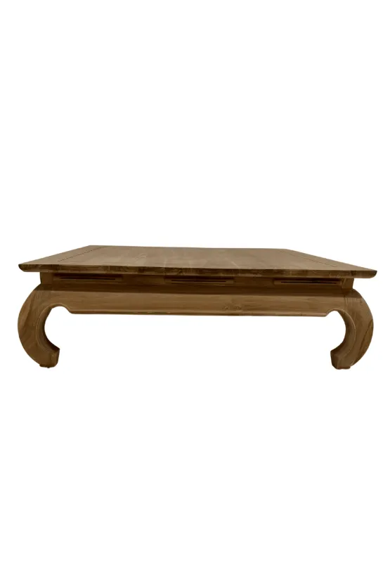 Teakhouten opiumtafel 120×120