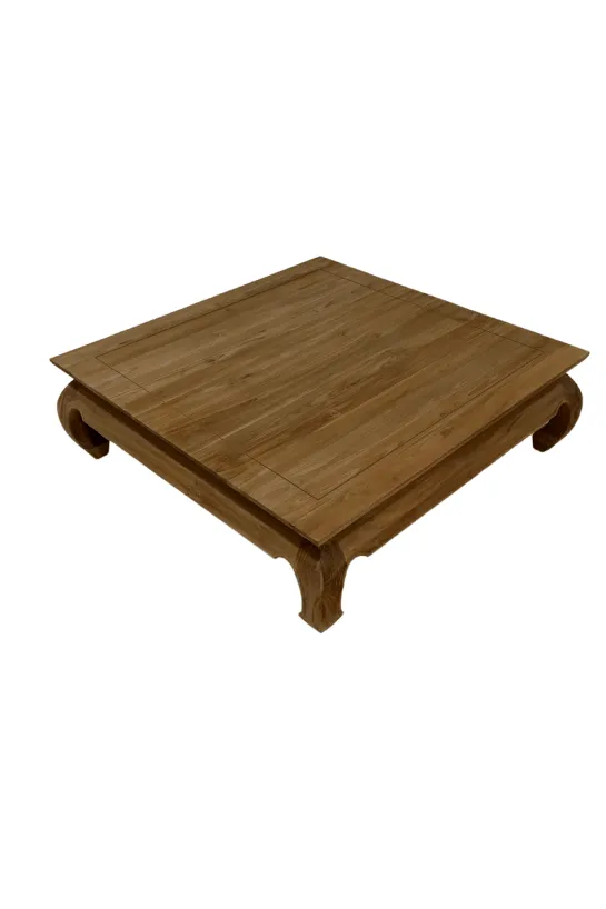 Teakhouten opiumtafel 120×120
