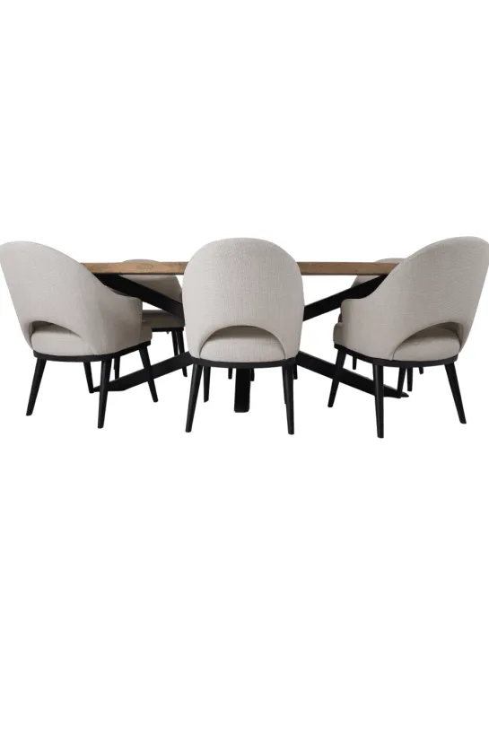 Teakhouten ovale eettafel 260 cm