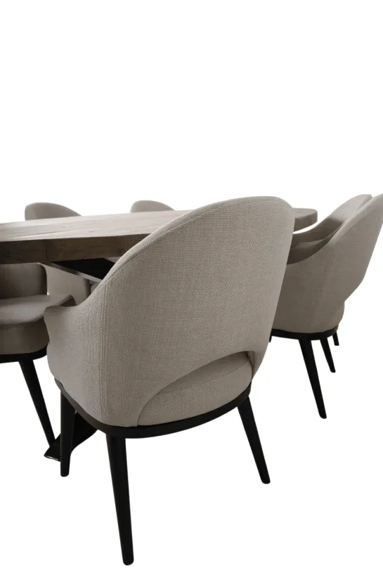 Teakhouten ovale eettafel 260 cm
