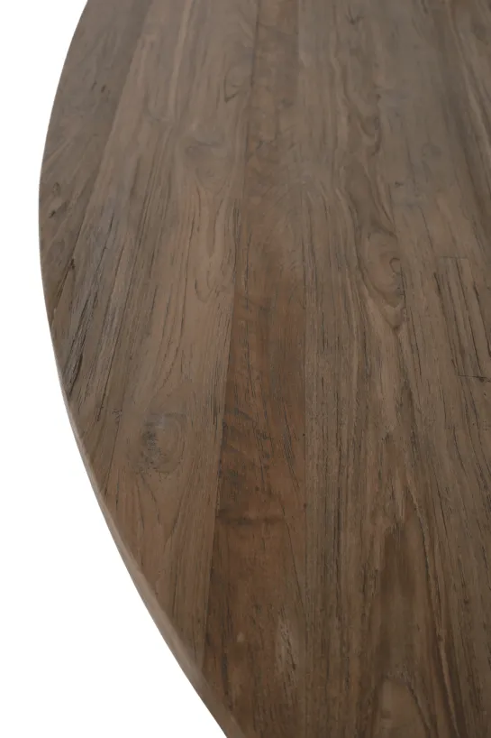 Teakhouten ovale eettafel 260 cm