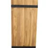 Teakhouten Pilaar met Metalen Strips