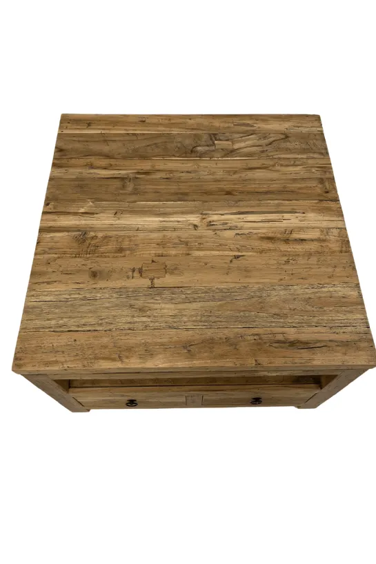 Teakhouten salontafel met lades