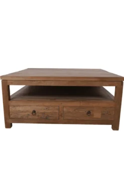 Teakhouten salontafel met lades